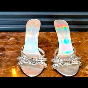 Wild Pair Silver Slingback Sandals